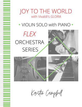 Book cover for Joy To the World with Vivaldi's Gloria - Violin Solo