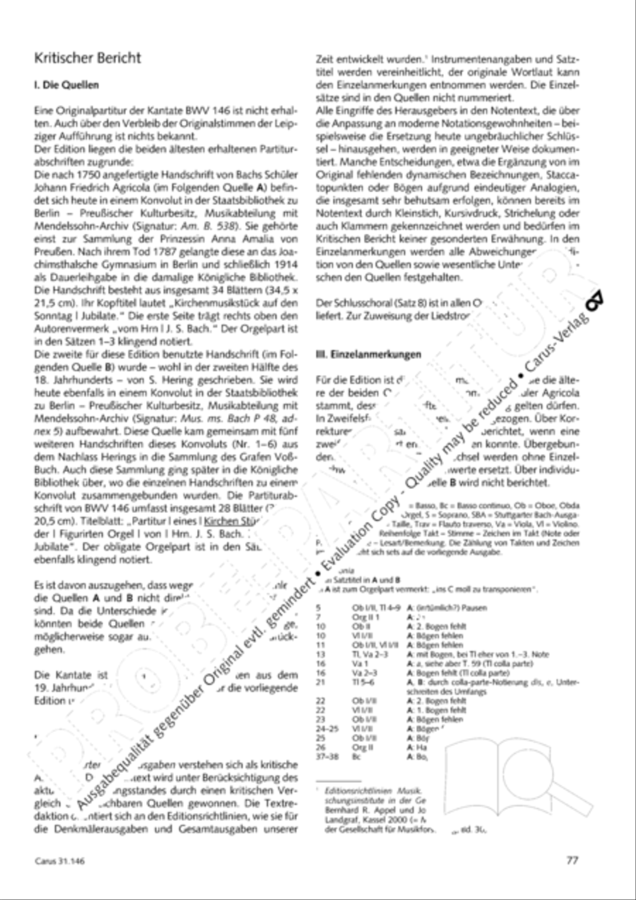 Through bitter tribulation we enter into God's kingdom (Wir mussen durch viel Trubsal in das Reich Gottes eingehen) 4-Part scores gallery preview page 78