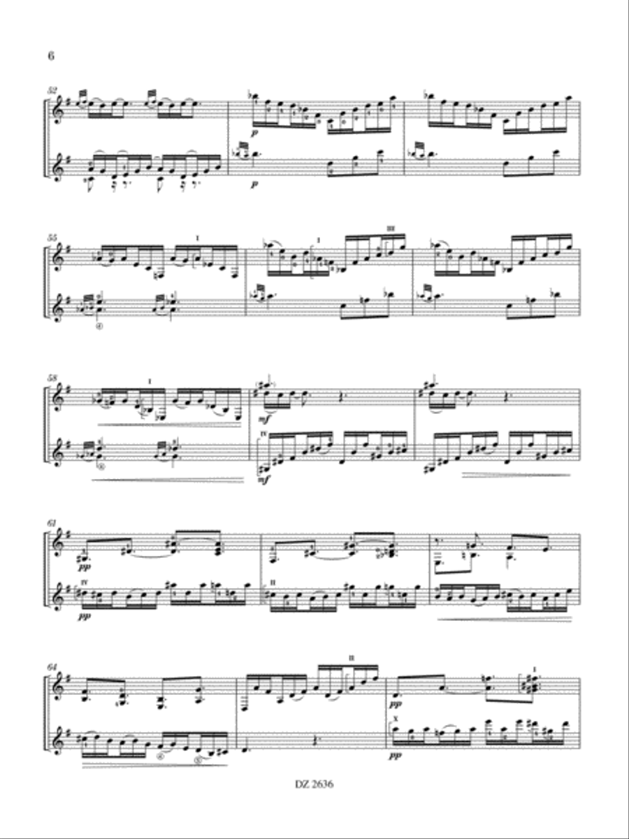 Le Tombeau de Couperin (extraits) Classical Guitar scores gallery preview page 6
