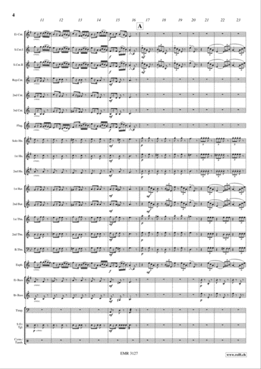 Caprice No. 24 Brass Band scores gallery preview page 5
