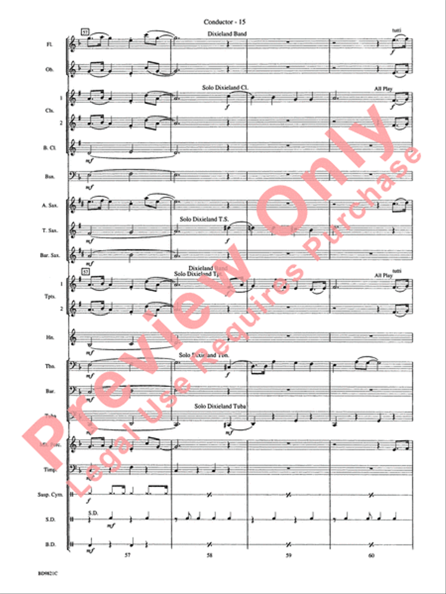 Let It Snow! Let It Snow! Let It Snow! Concert Band scores gallery preview page 18