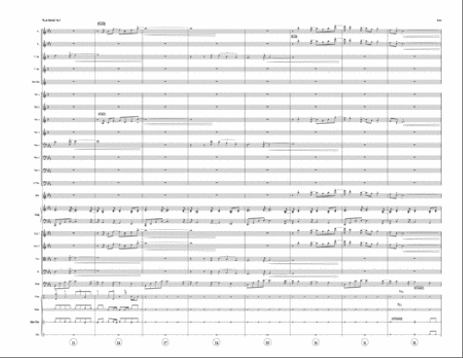 Blue Waves - big band w/ strings Jazz Ensemble scores gallery preview page 5