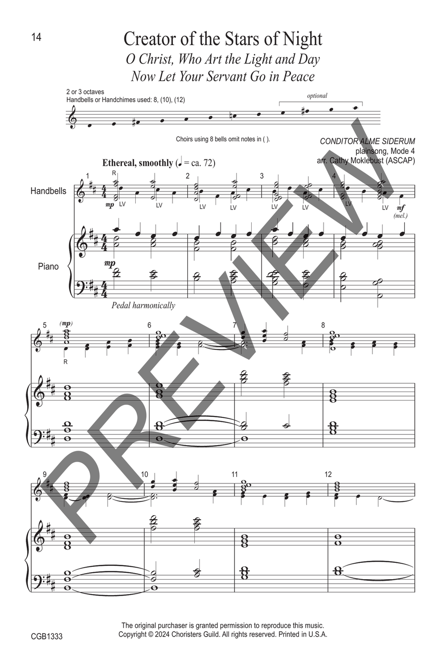 Prepare! The Lord Is Near Handbell Choir scores gallery preview page 6