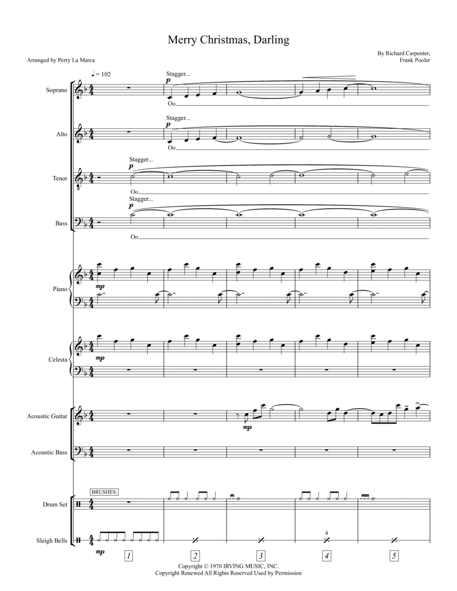 Merry Christmas, Darling Divisi scores gallery preview page 1