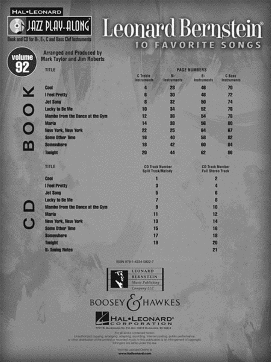 Leonard Bernstein Leonard Bernstein C Instrument scores gallery preview page 3