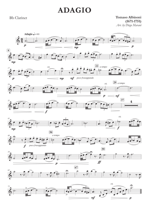 Albinoni's Adagio for Clarinet and Piano