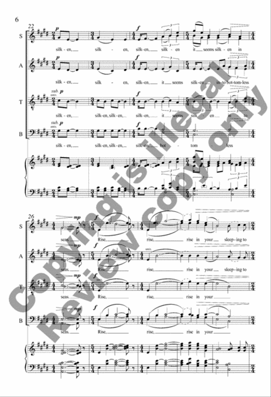Last Lullaby Divisi scores gallery preview page 6