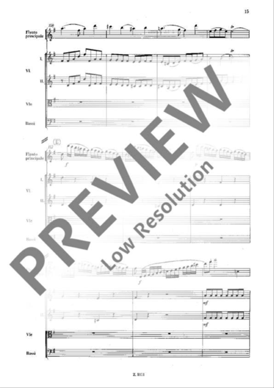 Concerto No. 4 G major Orchestra scores gallery preview page 15