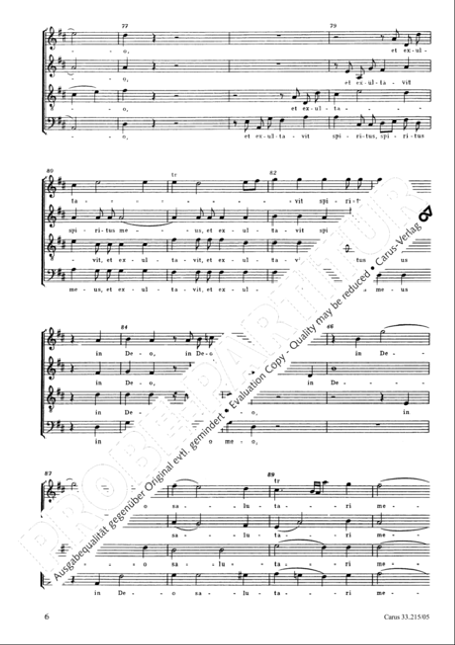 Magnificat Magnificat 4-Part scores gallery preview page 7
