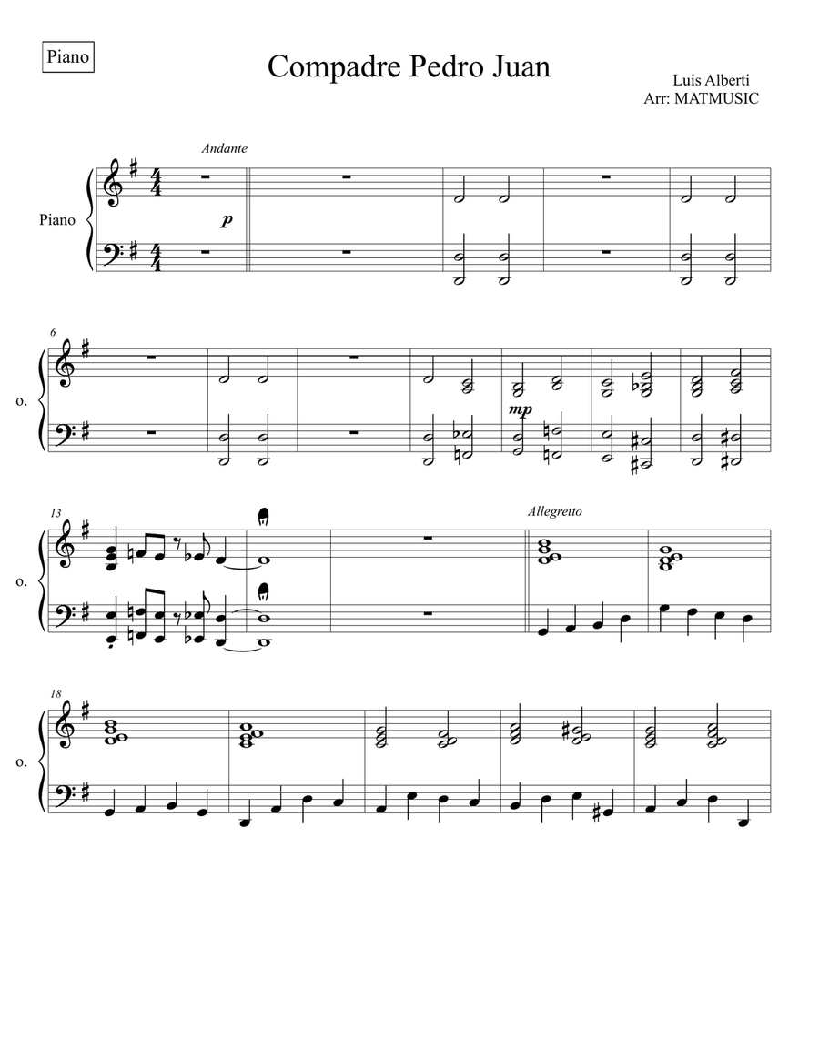 Compadre Pedro Juan Compadre Pedro Juan Piano Trio scores gallery preview page 1