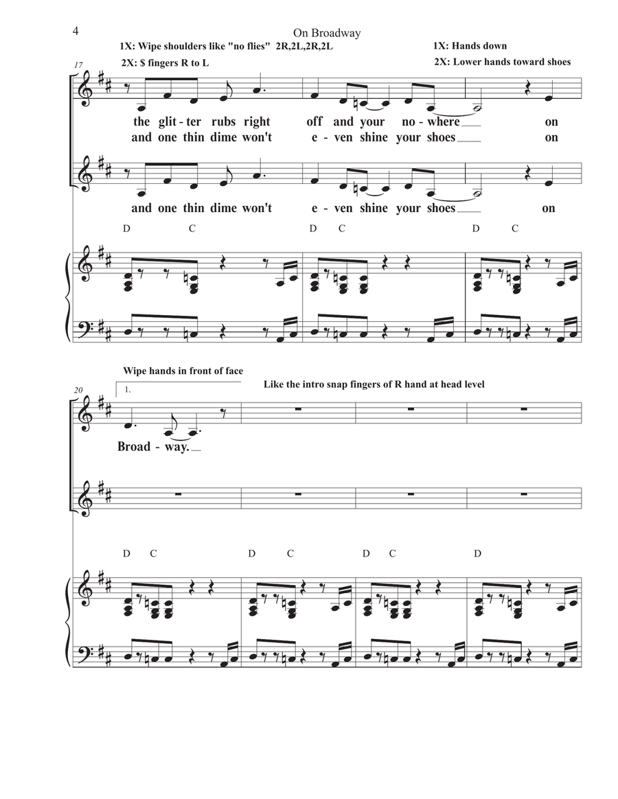 On Broadway 2-Part scores gallery preview page 4