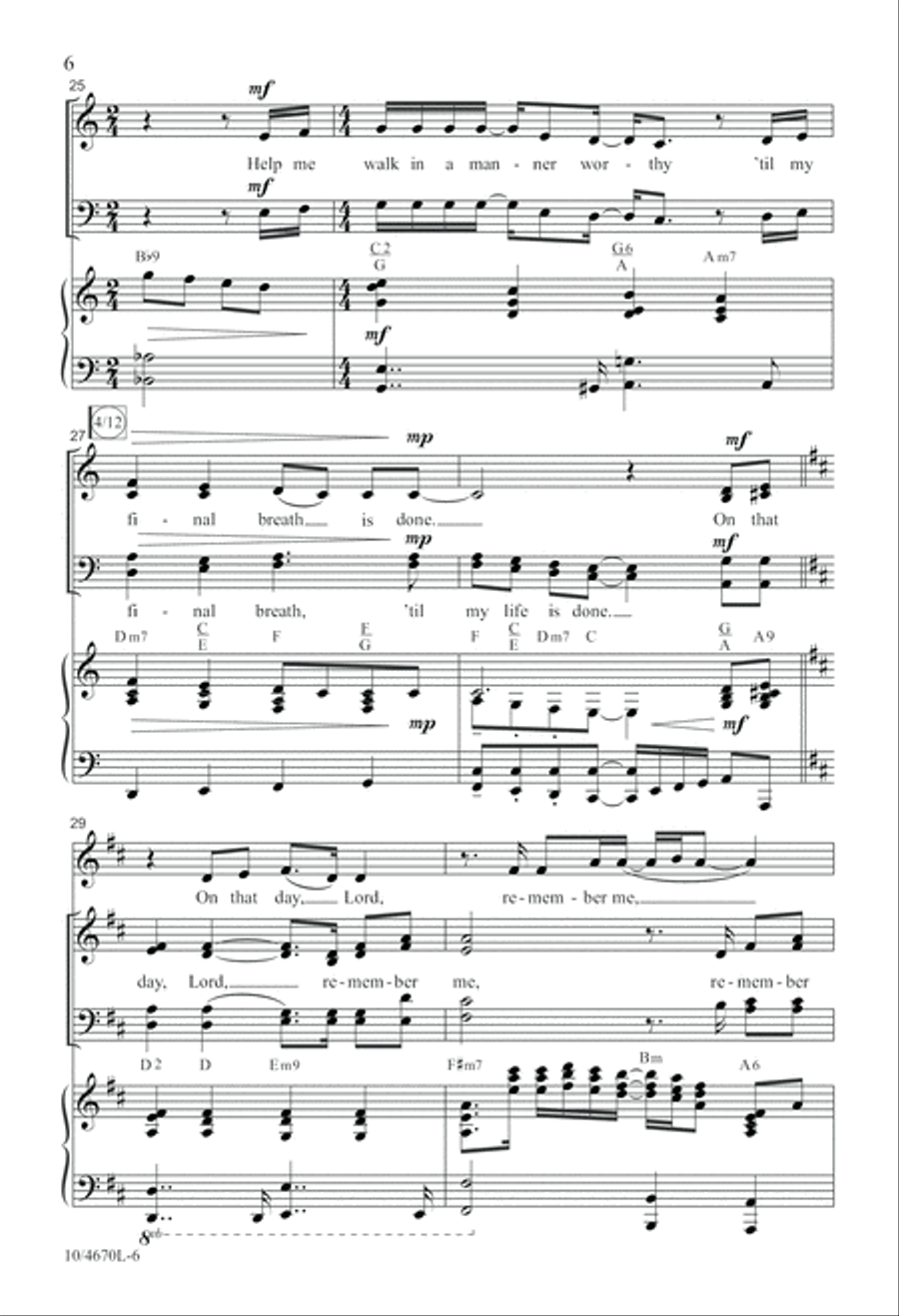 Remember Me 4-Part scores gallery preview page 6