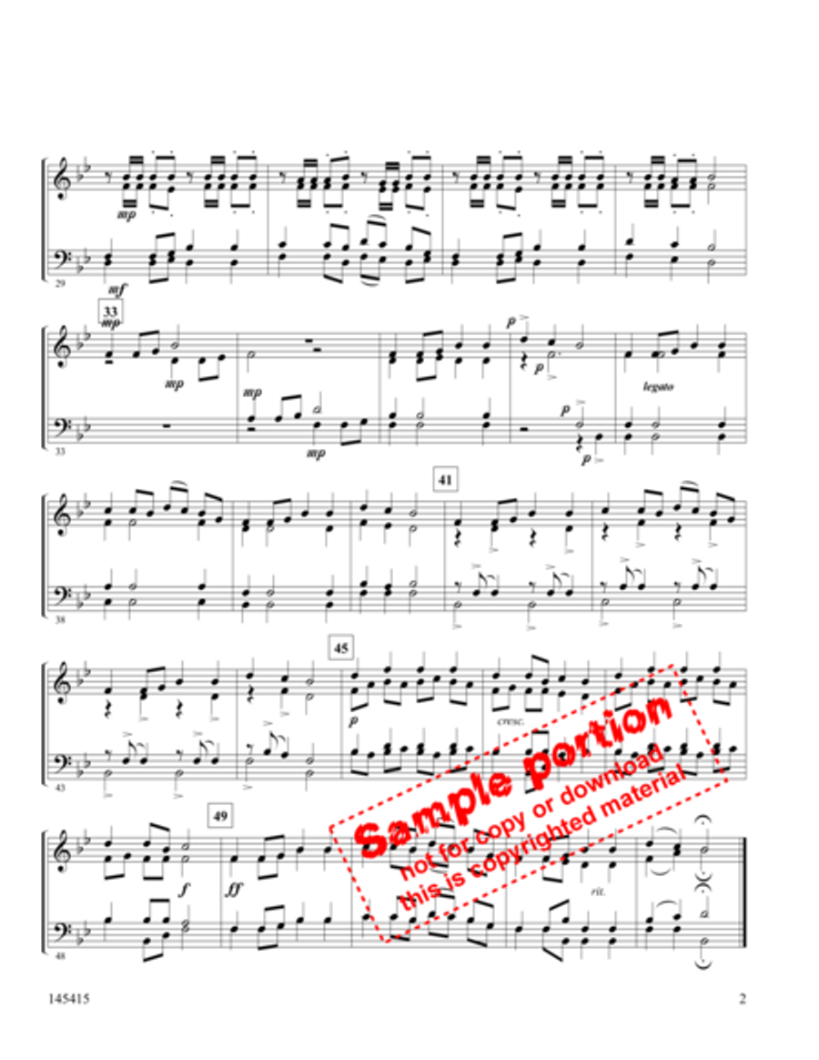 Brethren We Have Met/Worship Brass Quartet scores gallery preview page 3