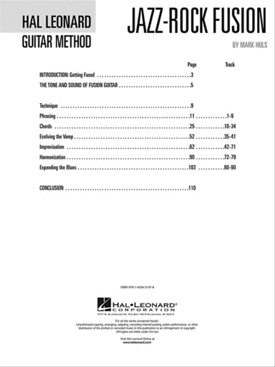 Jazz-Rock Fusion Electric Guitar scores gallery preview page 2