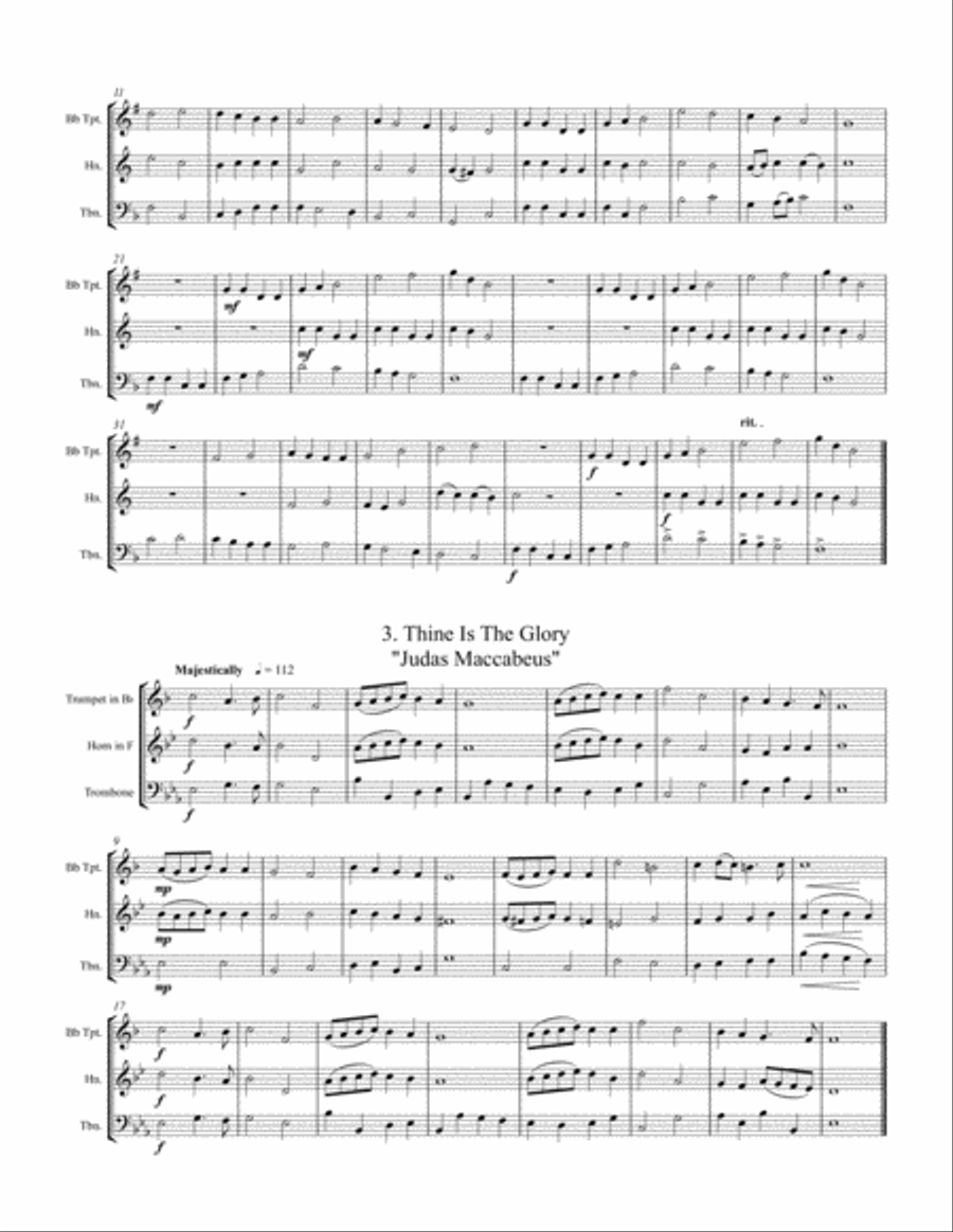 5 Easter Trios Brass Trio scores gallery preview page 3