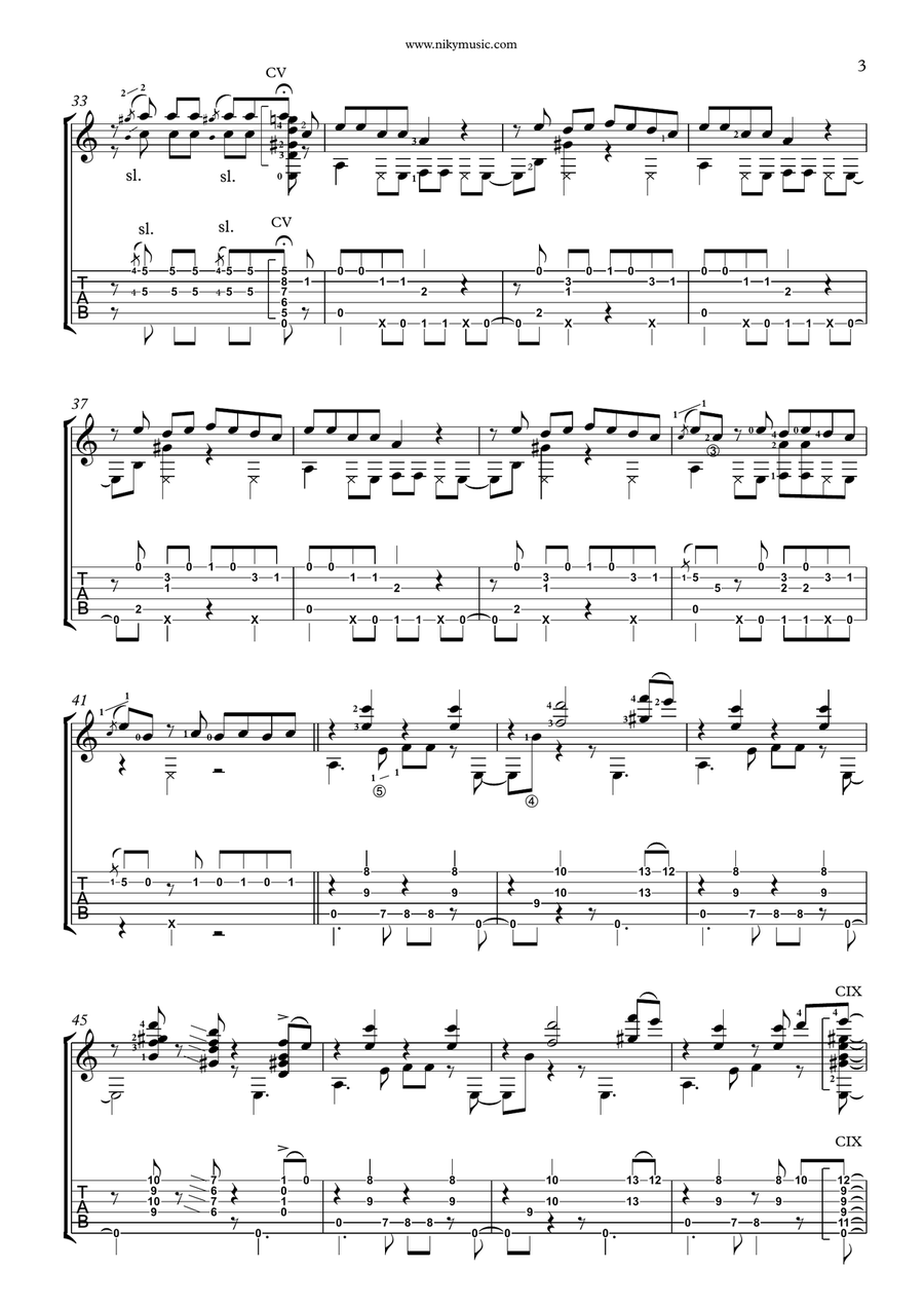 Havana Acoustic Guitar scores gallery preview page 3