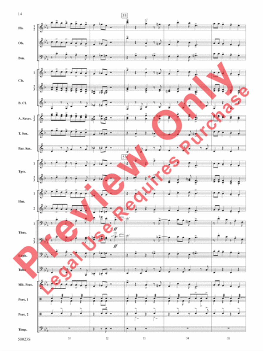 A New Orleans Nutcracker Suite Concert Band scores gallery preview page 15