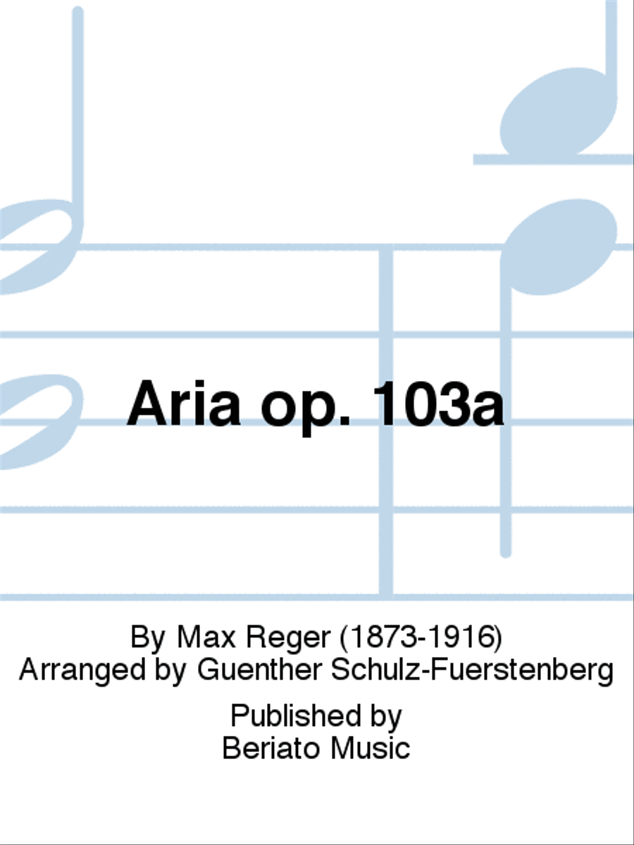 Aria op. 103a Piano Accompaniment scores gallery preview page 1