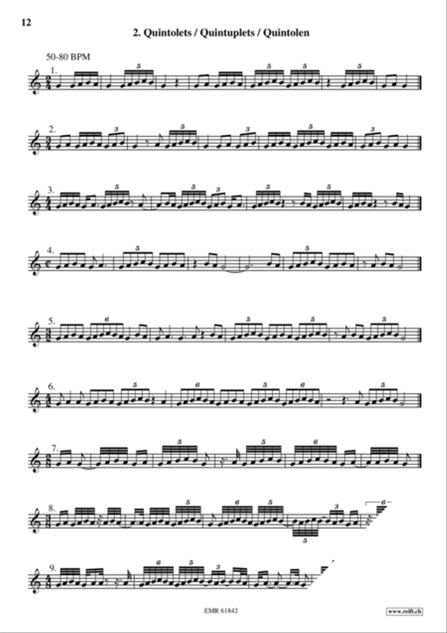 Exercices Rythmiques Volume 2 Cornet scores gallery preview page 8