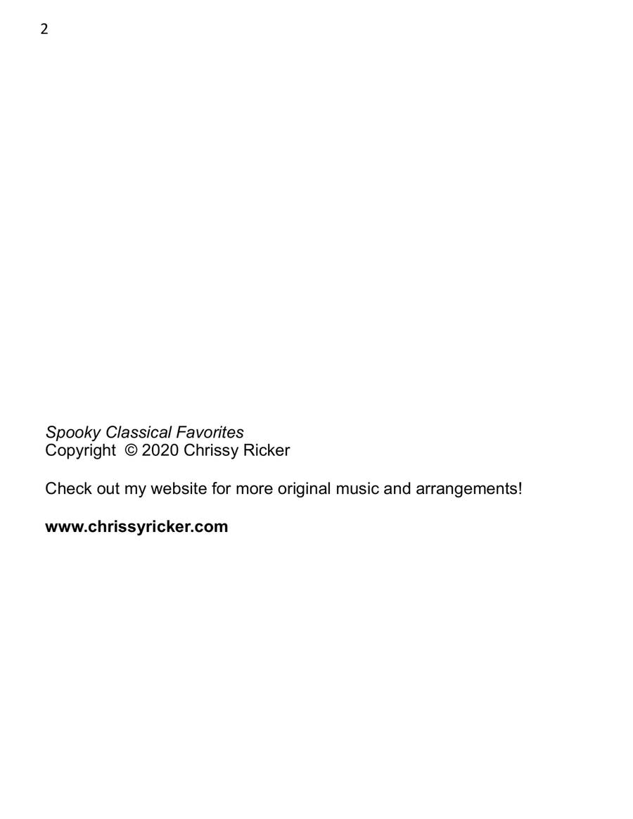 Spooky Classical Favorites - 10 Arrangements in Minor Keys for Elementary Pianists Easy Piano scores gallery preview page 2