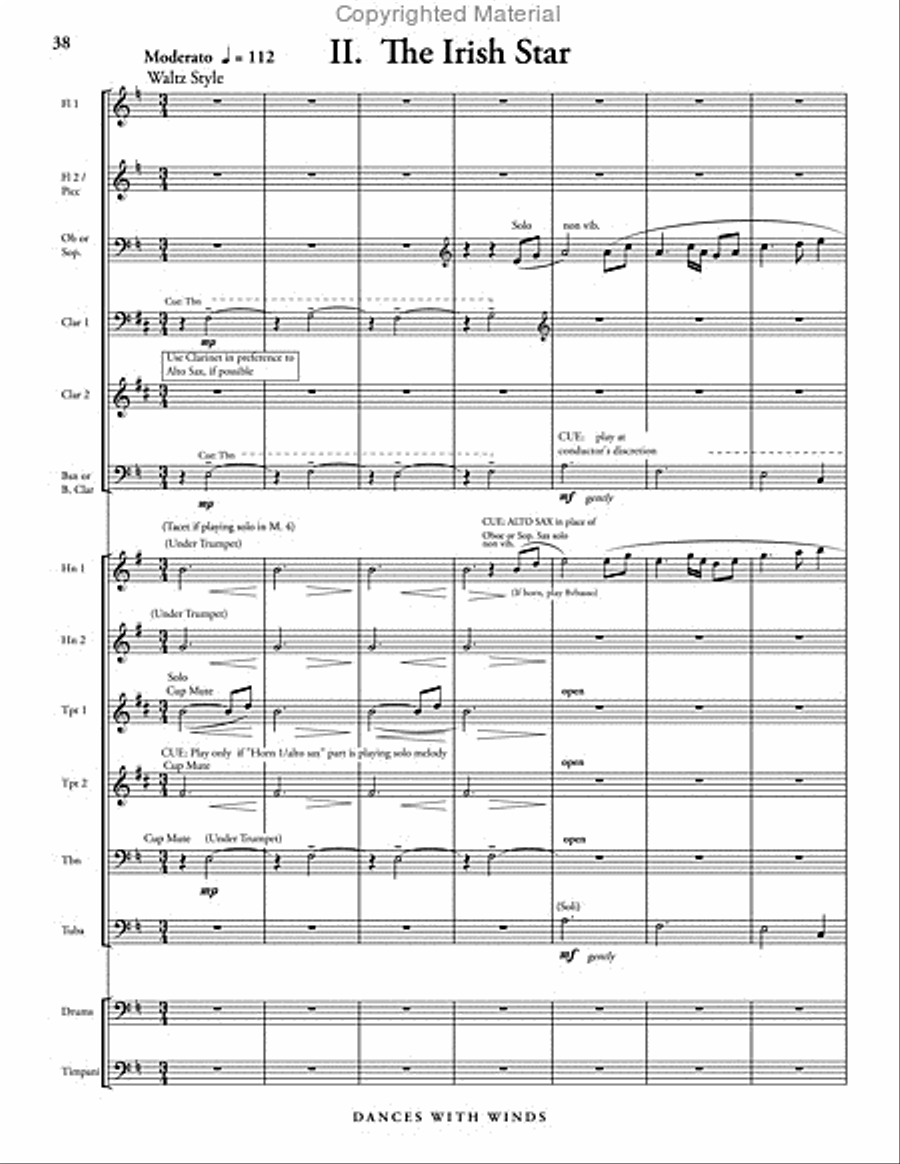 Dances with Winds Dances with Winds Concert Band scores gallery preview page 44