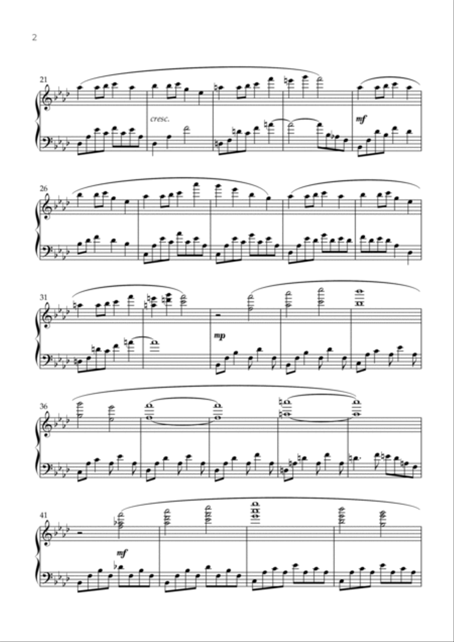 Undertale Variations Piano Solo scores gallery preview page 2