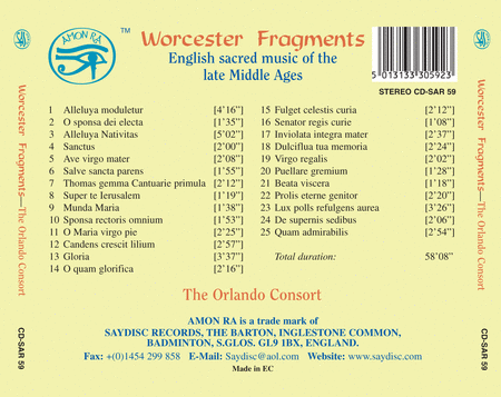 Worcester Fragments