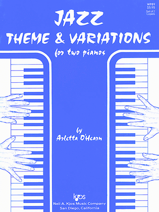 Book cover for Jazz Theme and Variations For Two Pianos