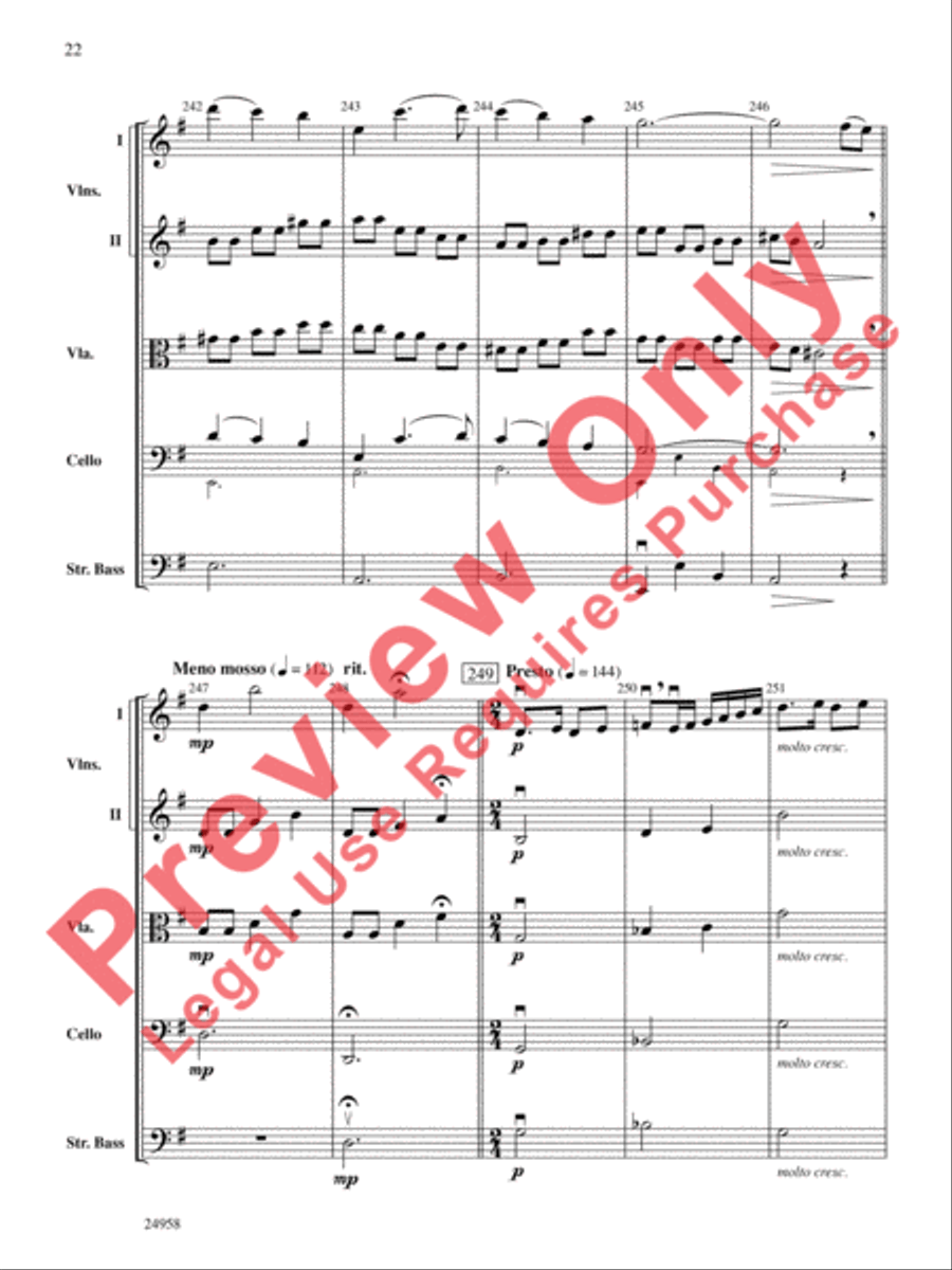 Dreams of a Midsummer Night String Orchestra scores gallery preview page 23