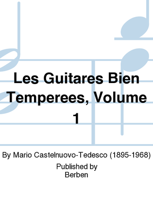 Book cover for Les Guitares Bien Temperees, Volume 1