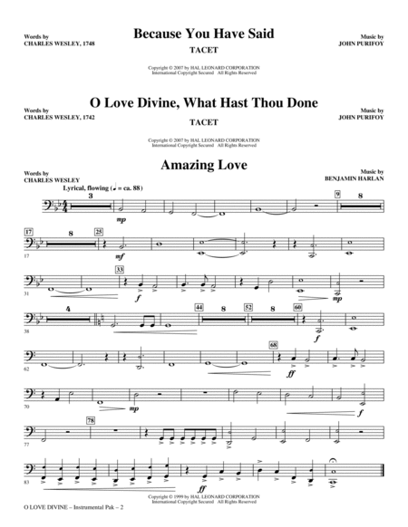 O Love Divine - Trombone 2