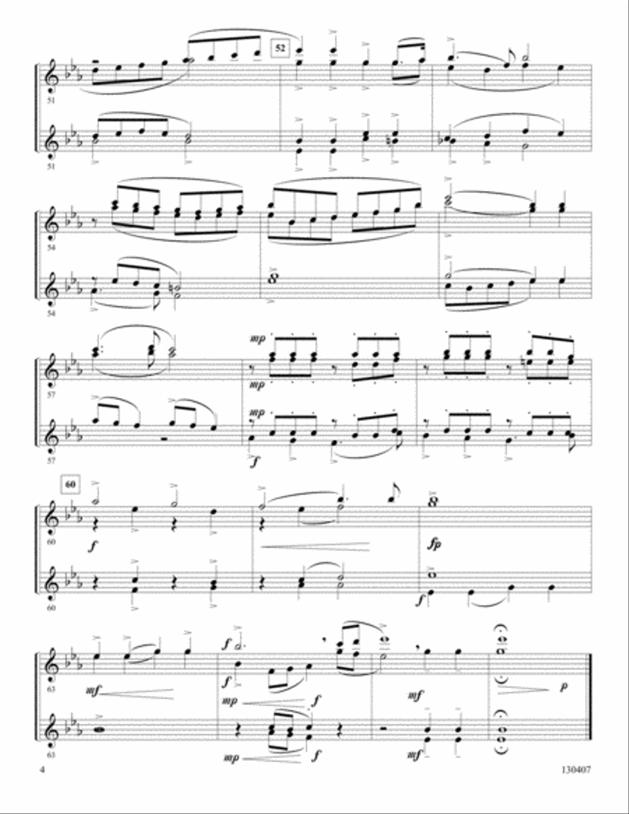 Holy, Holy, Holy Holy, Holy, Holy Woodwind Quartet scores gallery preview page 4