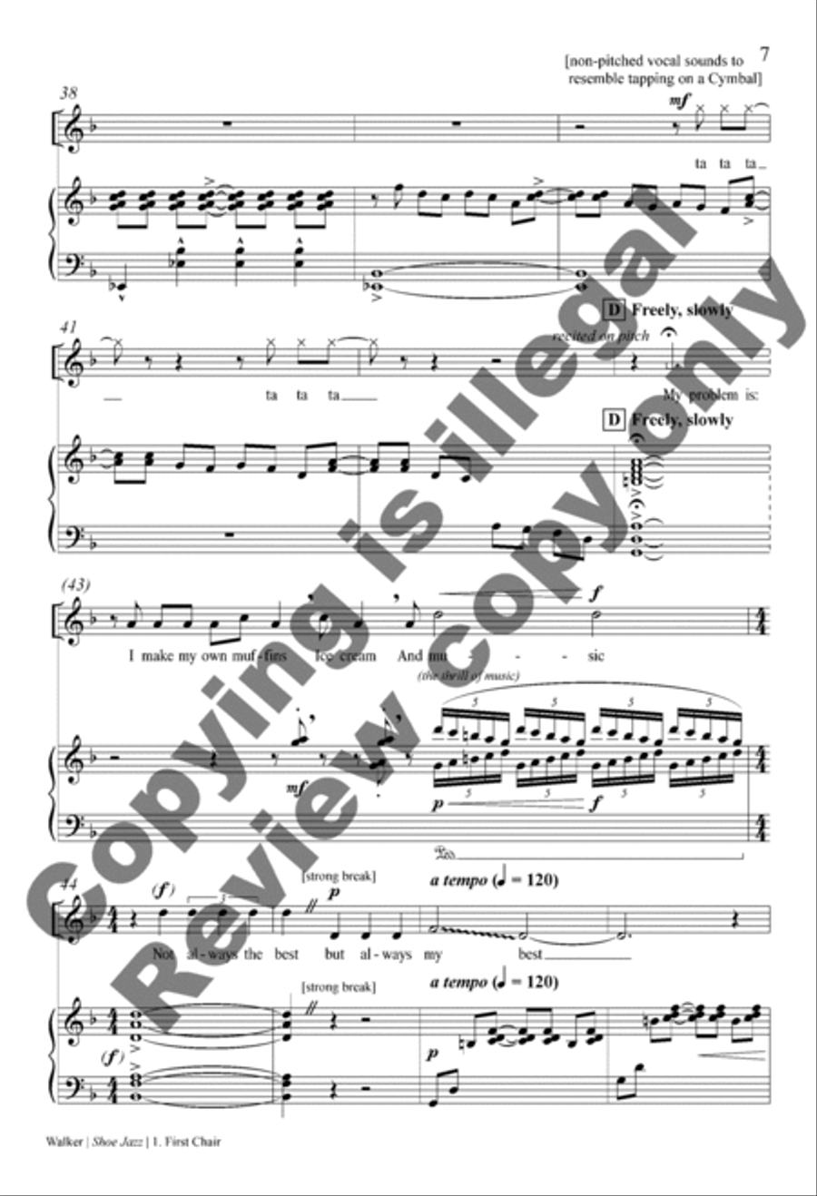 Shoe Jazz (Choral Score) Shoe Jazz (Choral Score) 2-Part scores gallery preview page 8