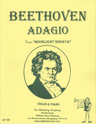 Book cover for Adagio from the "Moonlight Sonata"