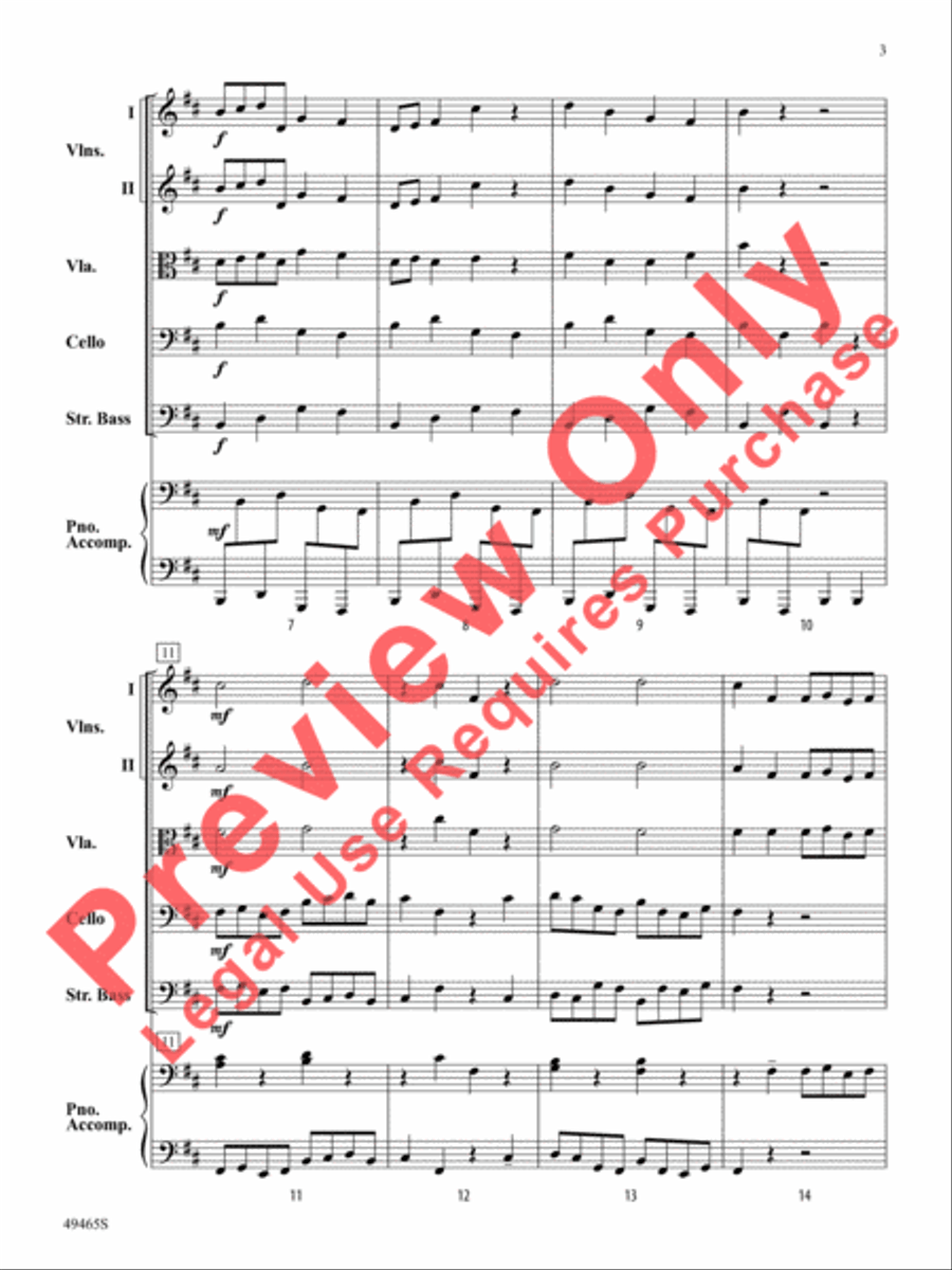 Midnight Mischief String Orchestra scores gallery preview page 4