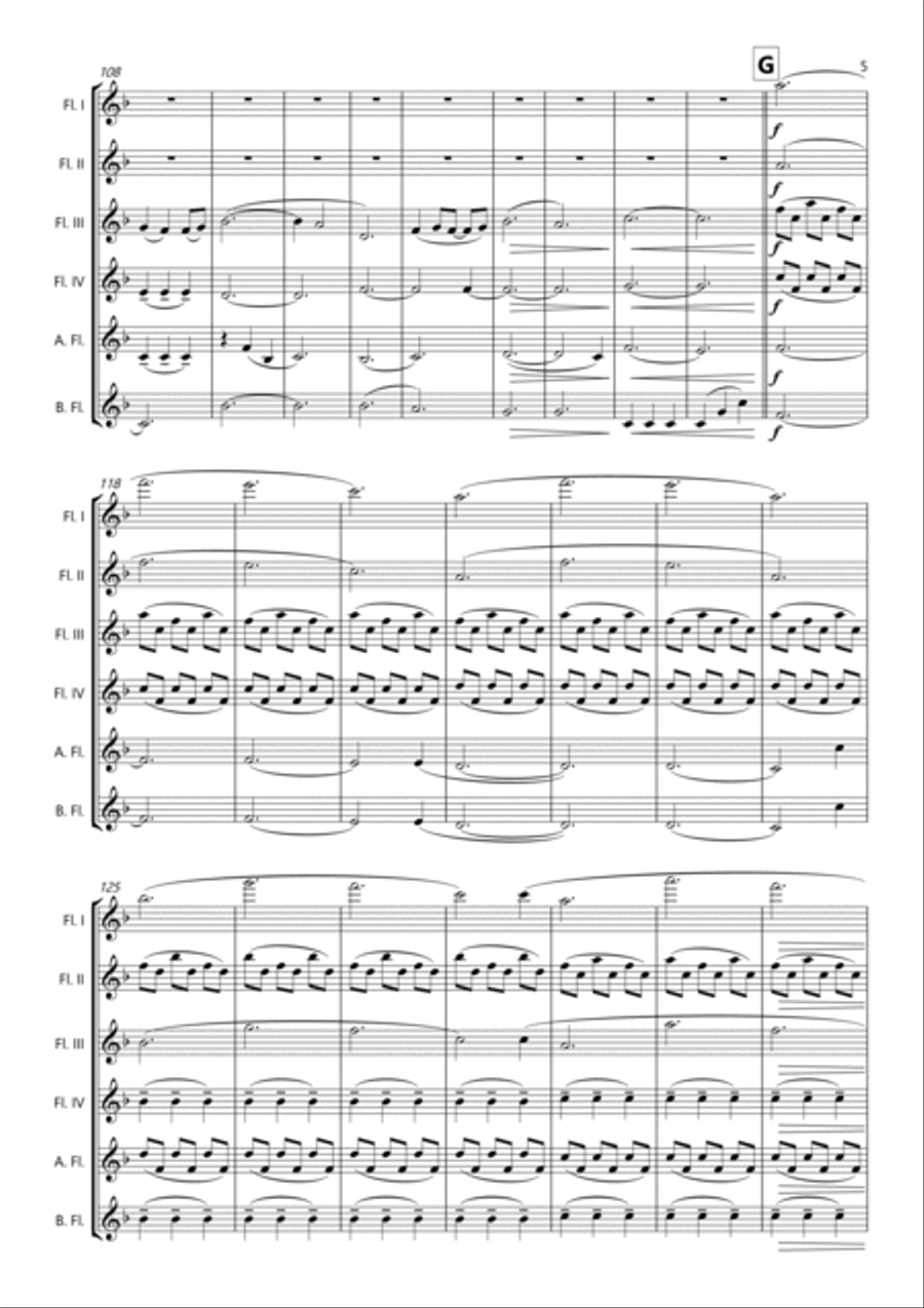 A Thousand Years Woodwind Ensemble scores gallery preview page 5