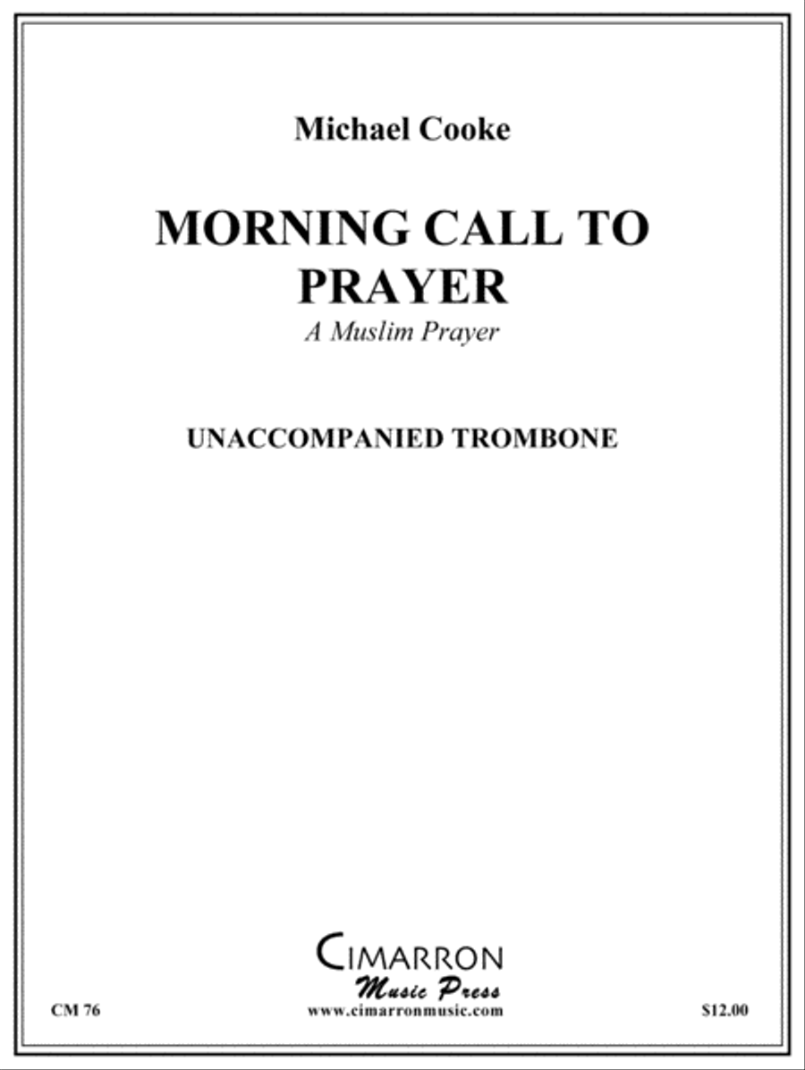 Morning Call to Prayer Morning Call to Prayer Trombone Solo scores gallery preview page 1