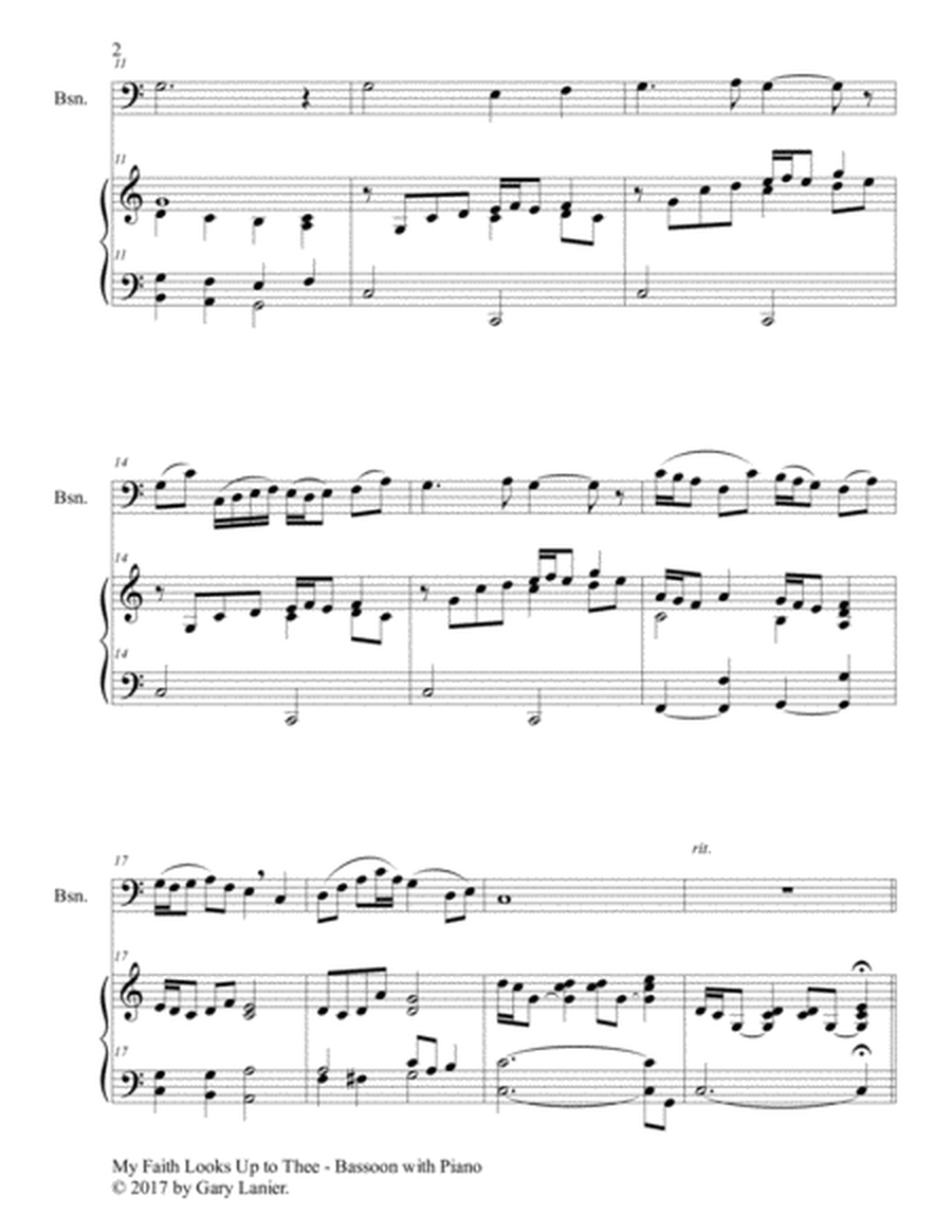 MY FAITH LOOKS UP TO THEE (Bassoon & Piano with Score/Part) image number null