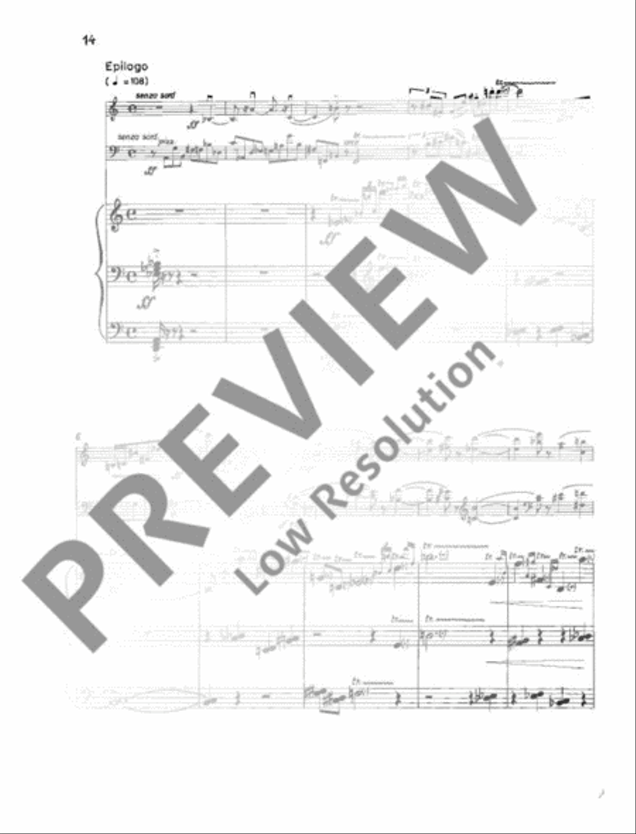 Chamber sonata Piano Trio scores gallery preview page 19