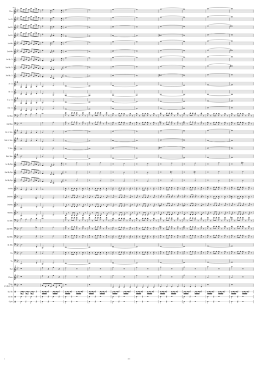 A Drift in Time and Space Concert Band scores gallery preview page 6