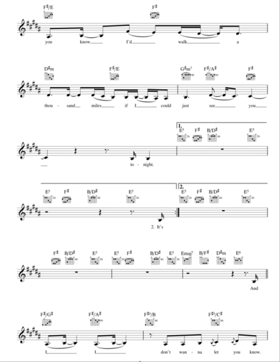A Thousand Miles A Thousand Miles Piano scores gallery preview page 3