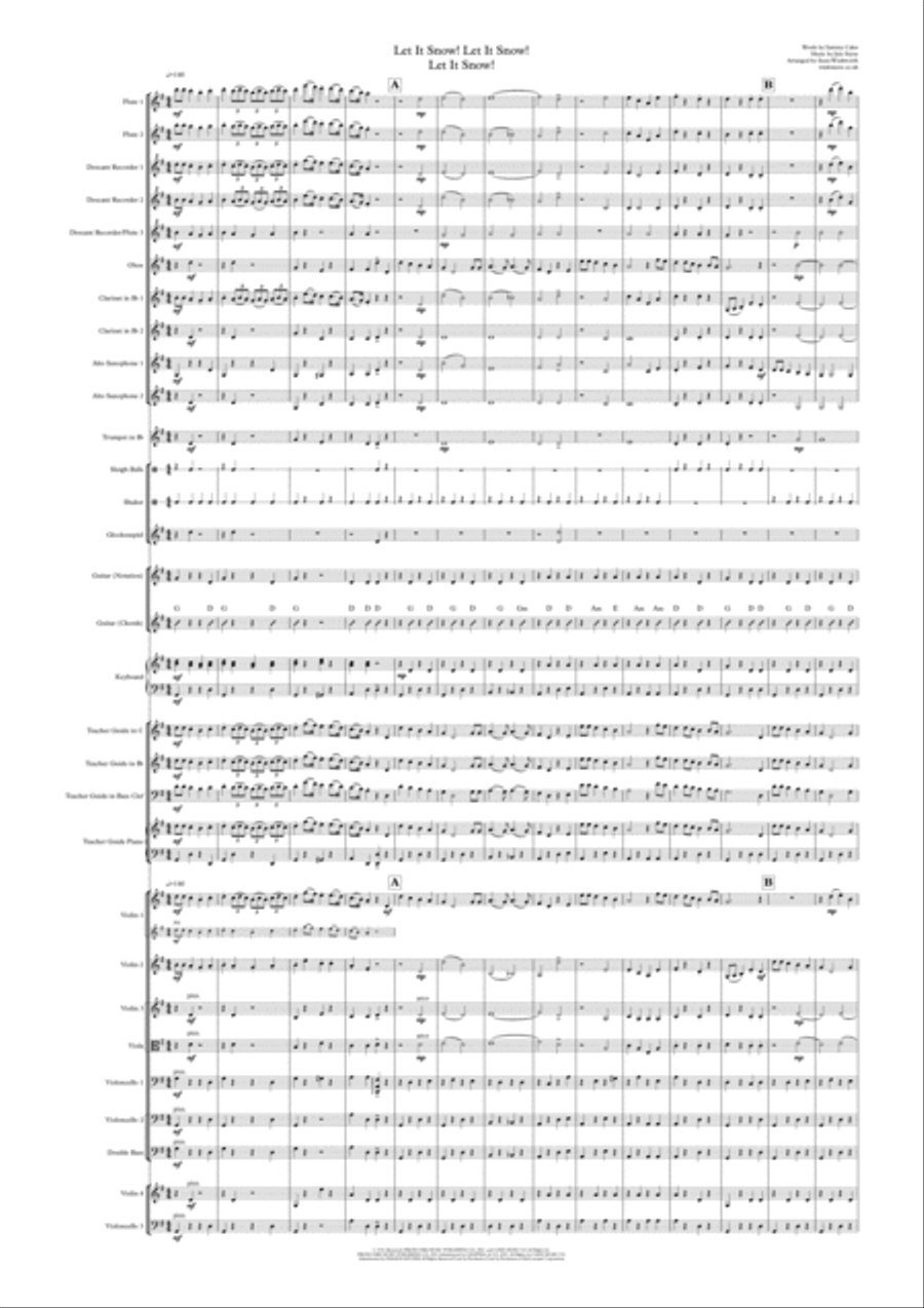 Let It Snow! Let It Snow! Let It Snow! Full Orchestra scores gallery preview page 1