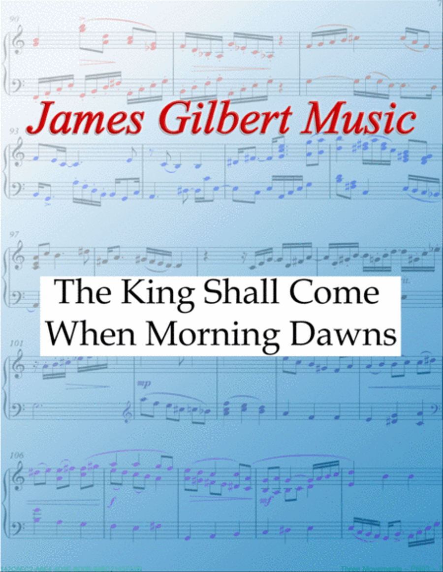 The King Shall Come When Morning Wakes Organ Solo scores gallery preview page 1