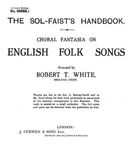 White English Folk Songs