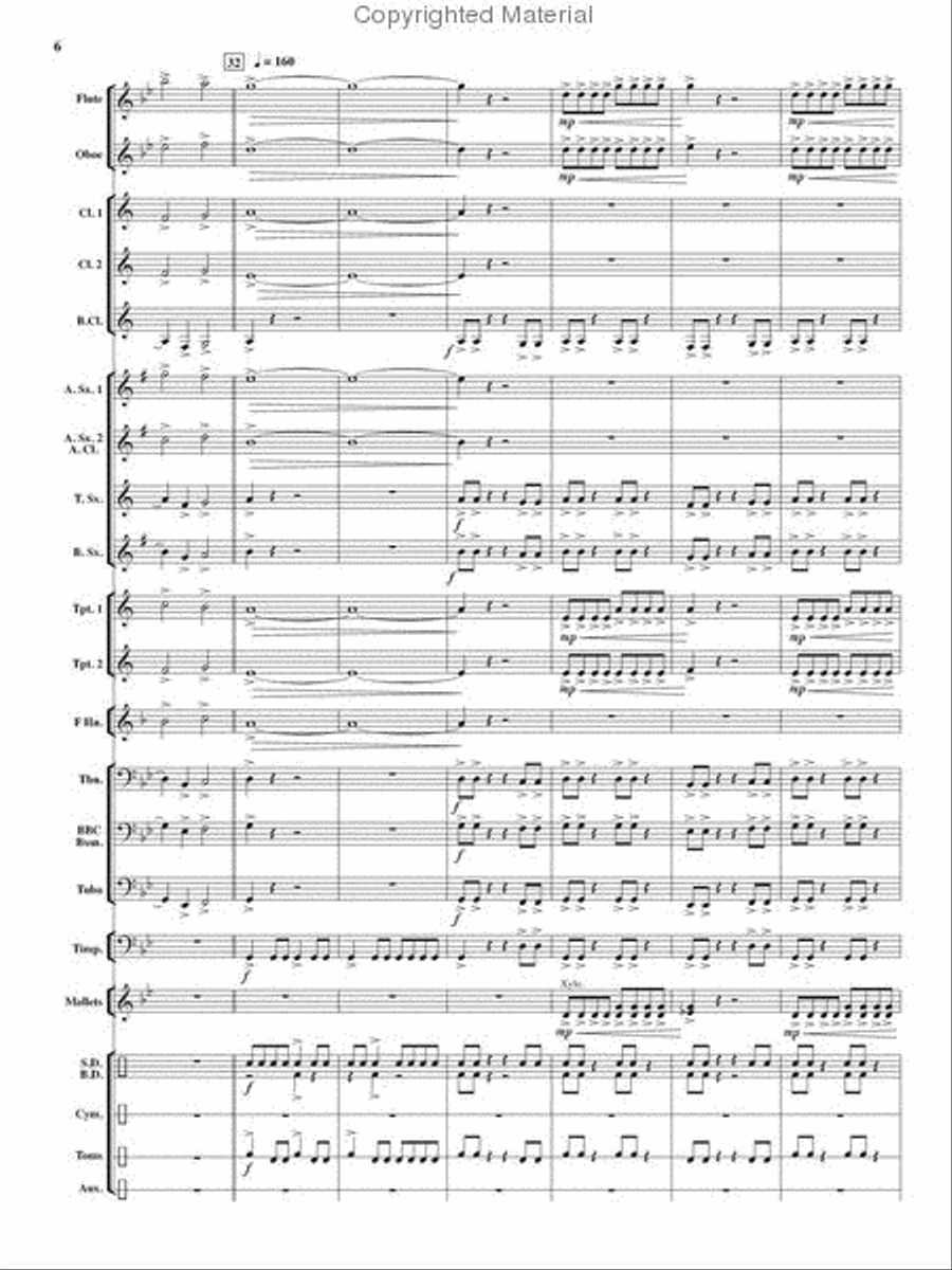 Renegade Dances Renegade Dances Concert Band scores gallery preview page 6