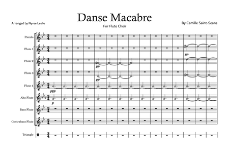 Danse Macabre for Flute Choir