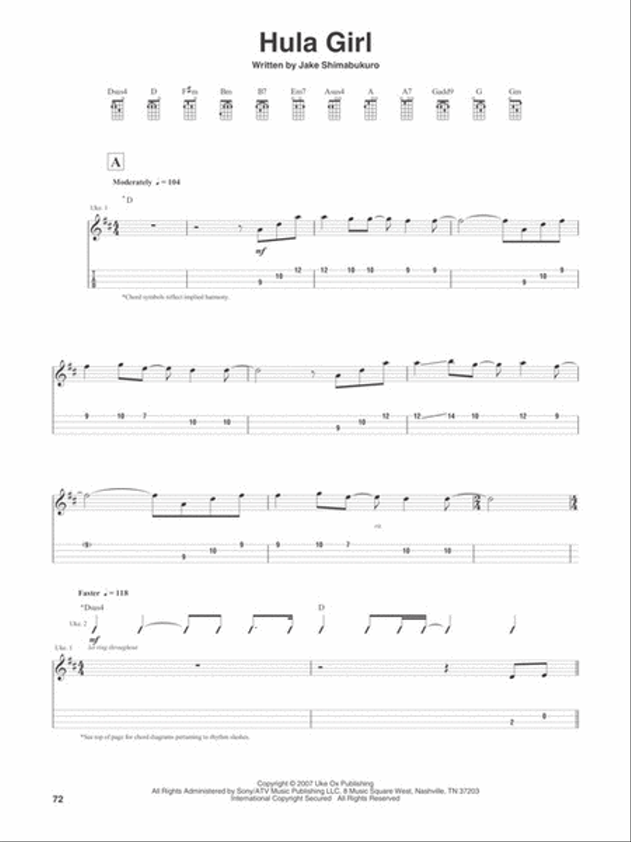 Jake Shimabukuro – Peace Love Ukulele Ukulele scores gallery preview page 5
