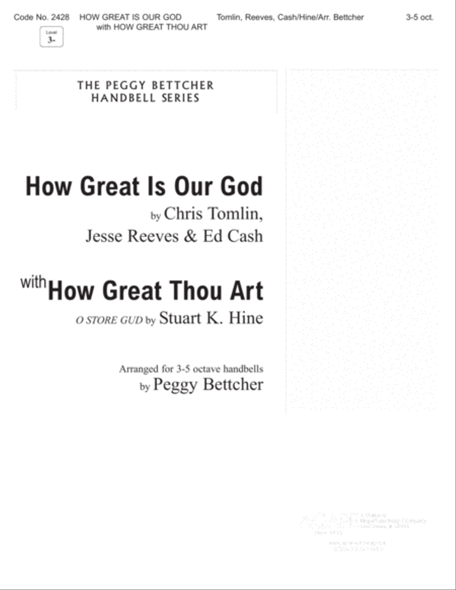 How Great Is Our God with How Great Thou Art 5-Octaves scores gallery preview page 1