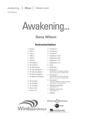 Book cover for Awakening... - Conductor Score (Full Score)