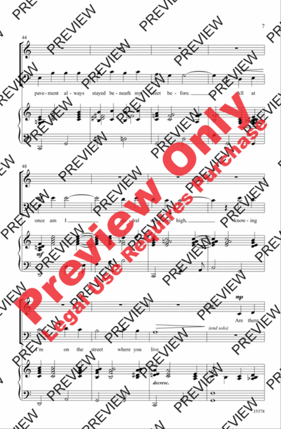 My Fair Lady My Fair Lady 3-Part scores gallery preview page 7